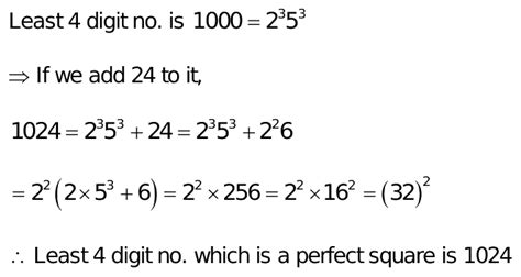 Find the least perfect square with four digits .